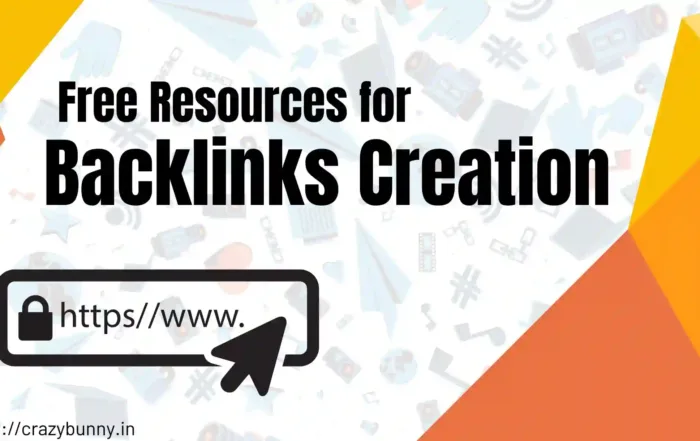 Free Resources for Backlinks creation